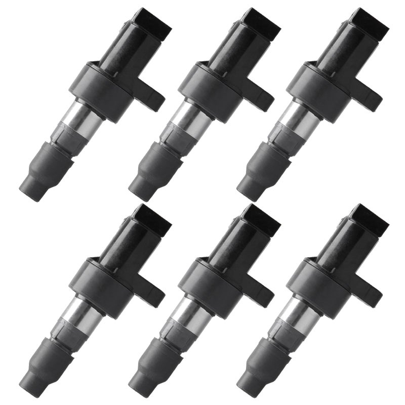 OCPTY Suitable 2003-2008 for Jaguar S-Type 3.0L/V6,2001-2008 for Jaguar X-Type 3.0L/V6 Automotive Replacement Ignition Coils 4-Pins #UF435 (Set of 6) - Image 1